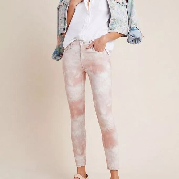 AG Adriano Goldschmeid Skinny Jeans Tie Dyed Wash 32 - Picture 1 of 6